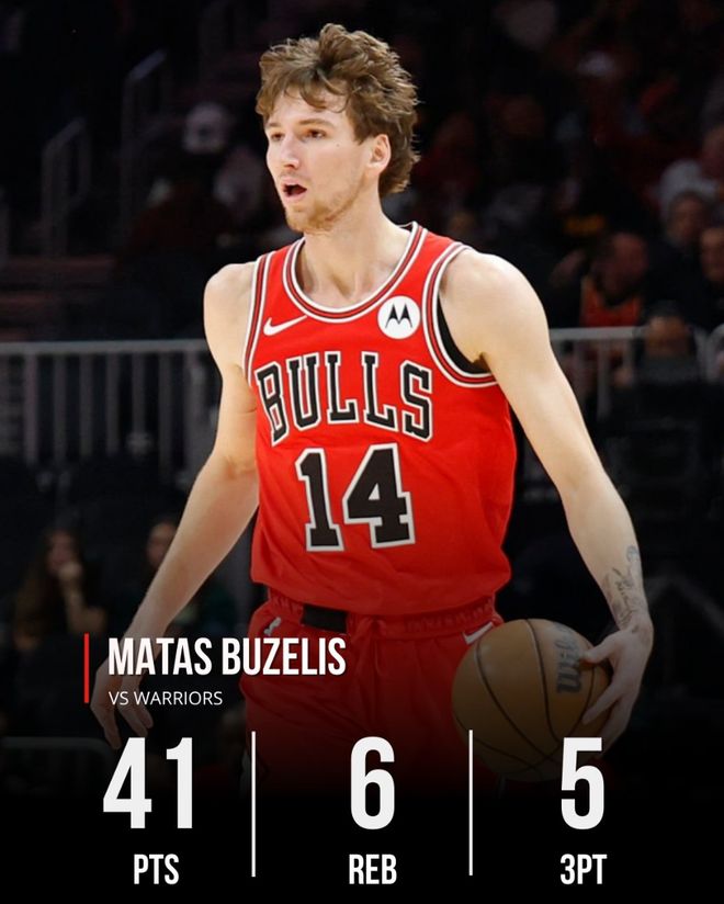 芝加哥公牛加时逆转勇士 布泽利斯41分创队史纪